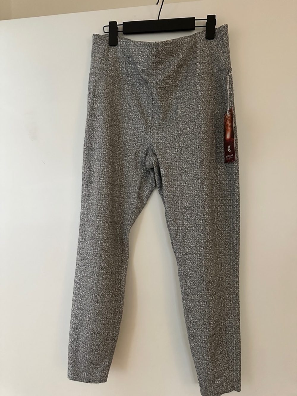 Kyodan Gray Textured Slim Straight-Leg Pants